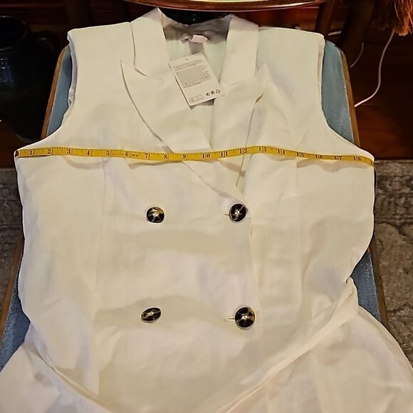 NWT H&M Linen blend shirt dress size Medium - Picture 12 of 13
